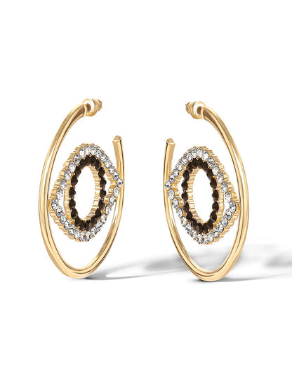 Crystal Eye Hoop Earrings - Jessica Simpson Accessories