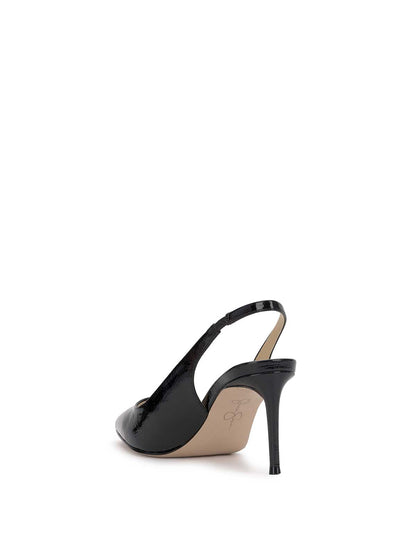 Souli Sling Back Heel in Black Patent - Jessica Simpson Women