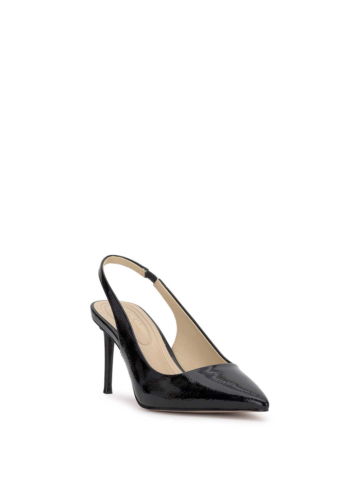 Souli Sling Back Heel in Black Patent - Jessica Simpson Women