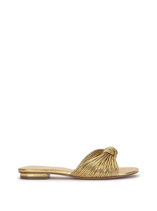 Dydra Knotted Flat Sandal in Gold - Jessica Simpson Women