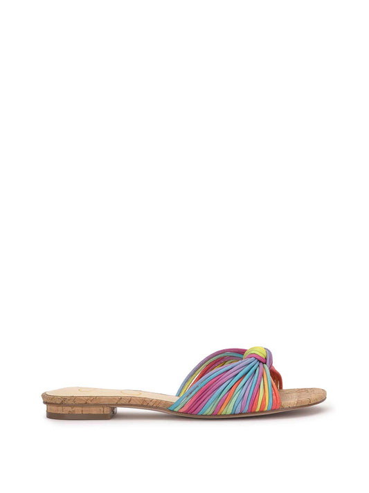 Dydra Knotted Flat Sandal in Multi Stripe - Jessica Simpson Women