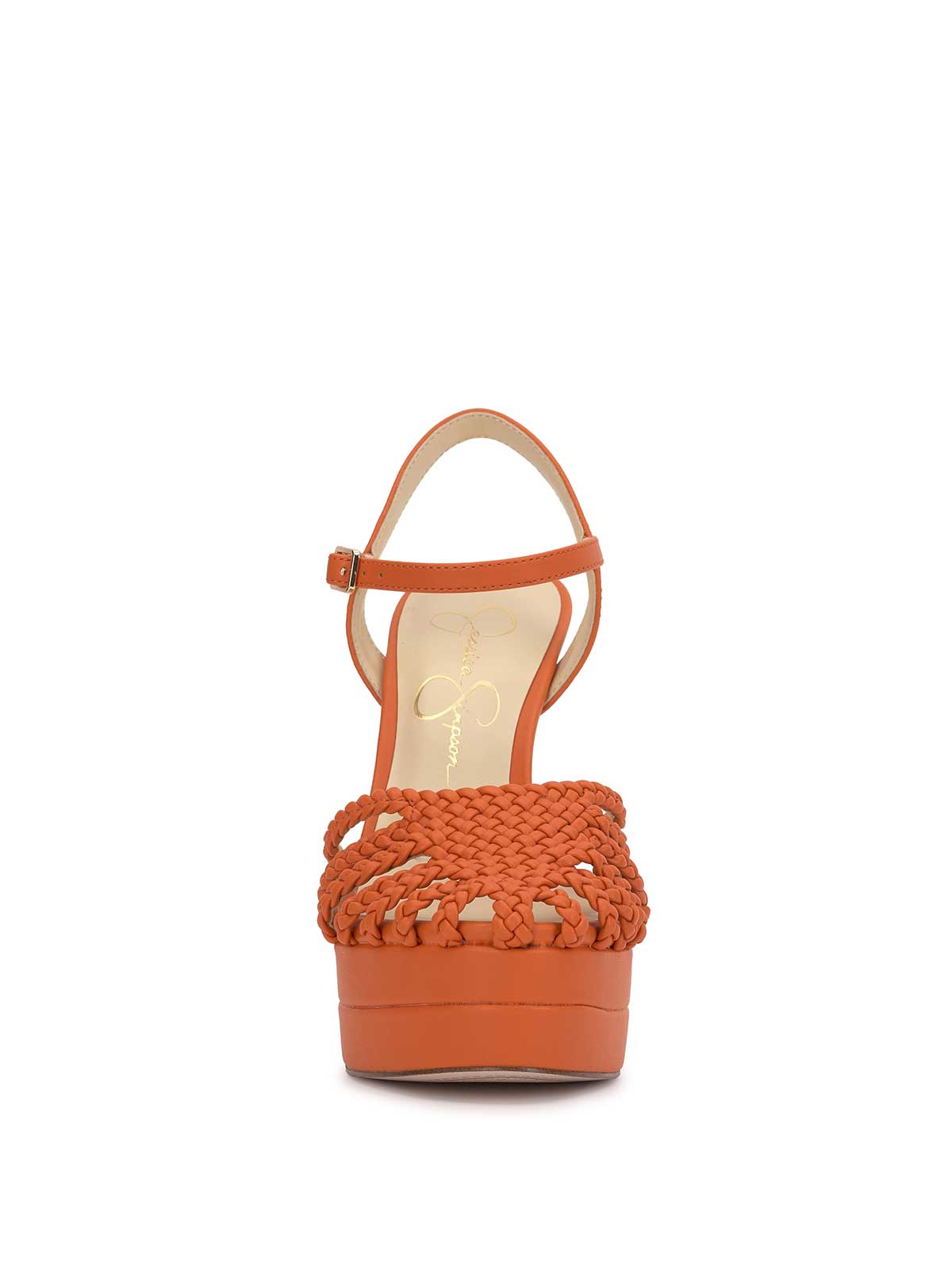 Inaia Braided Platform Sandal in Tangerine - Jessica Simpson Women