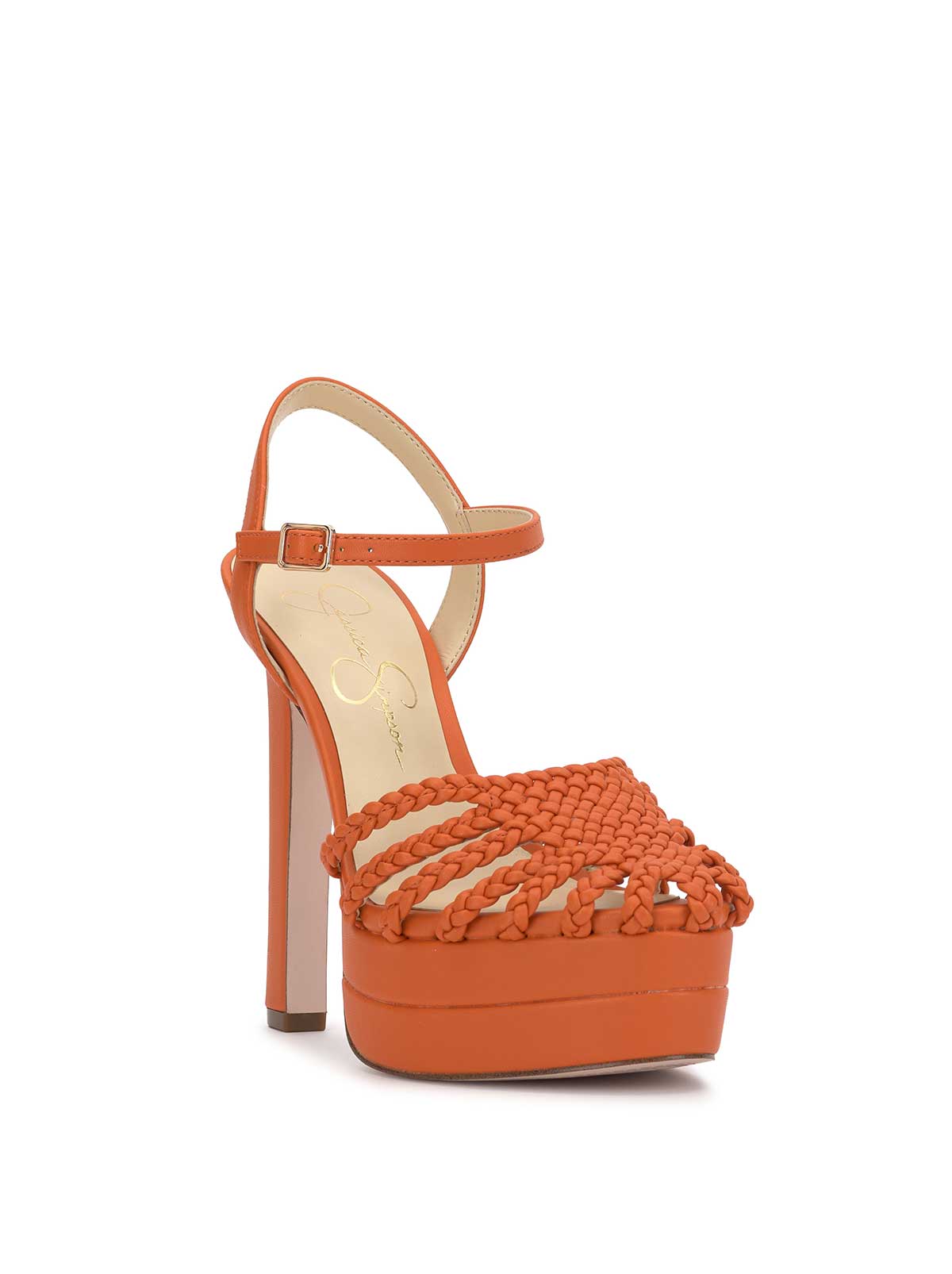 Inaia Braided Platform Sandal in Tangerine - Jessica Simpson Women