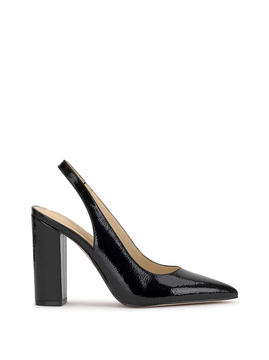 Noula Slingback Pointed Toe Pump in Black Patent - Jessica Simpson Women