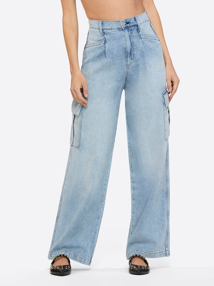 Jenna Cargo Pants in Valley Sky - Jessica Simpson Women