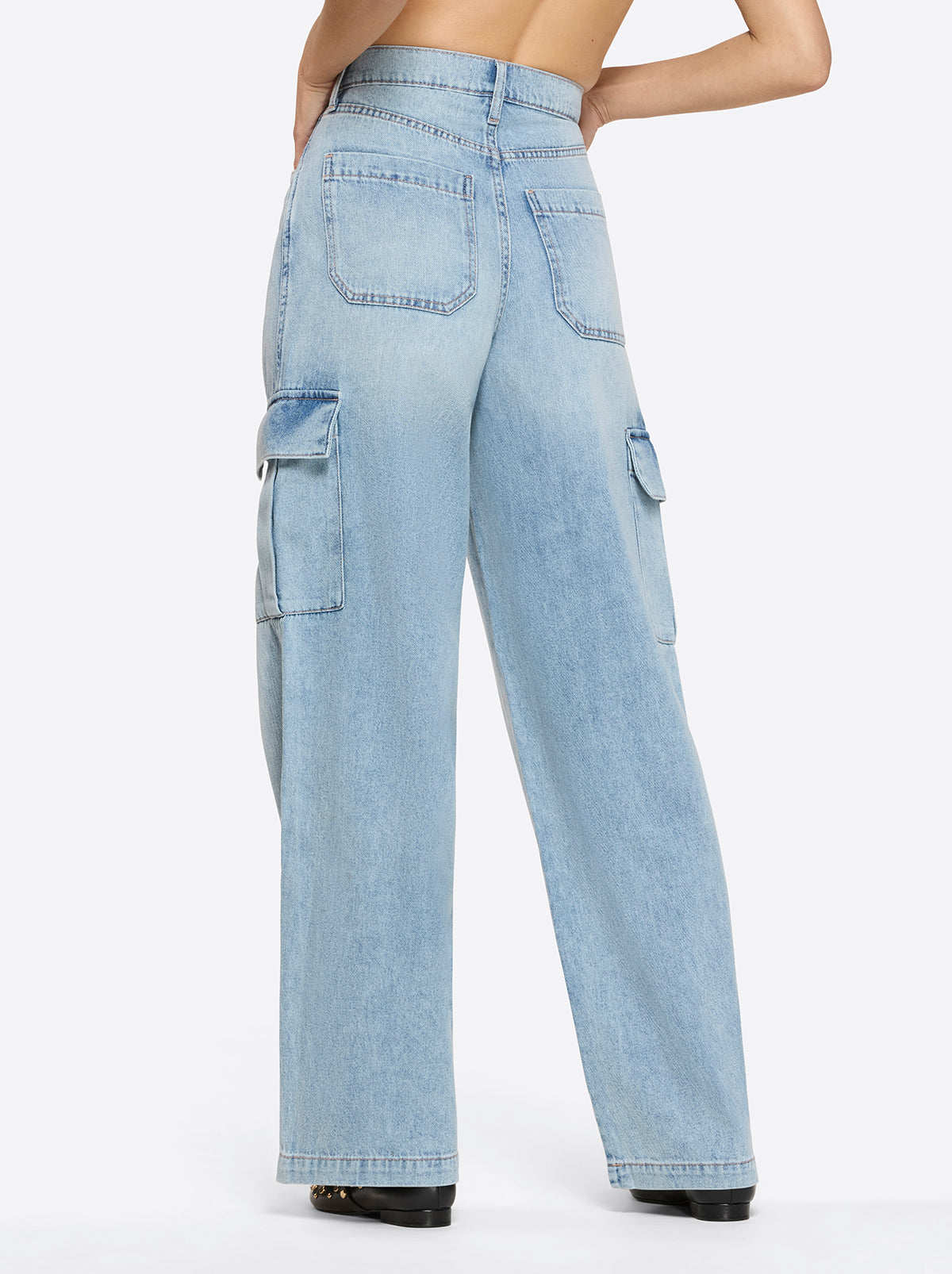 Jenna Cargo Pants in Valley Sky - Jessica Simpson Women