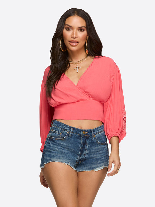 Patsy Top in Rose Of Sharon - Jessica Simpson Women