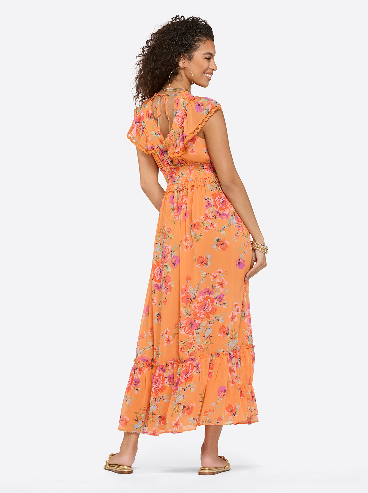 Phillipa Maxi Dress in Watercolor Roses - Jessica Simpson Women