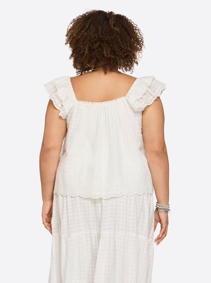 Violetta Top in Gardenia - Jessica Simpson Women