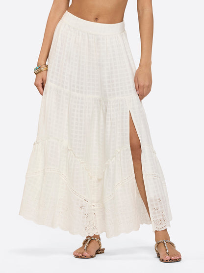 Paula Maxi Skirt in Gardenia - Jessica Simpson Women