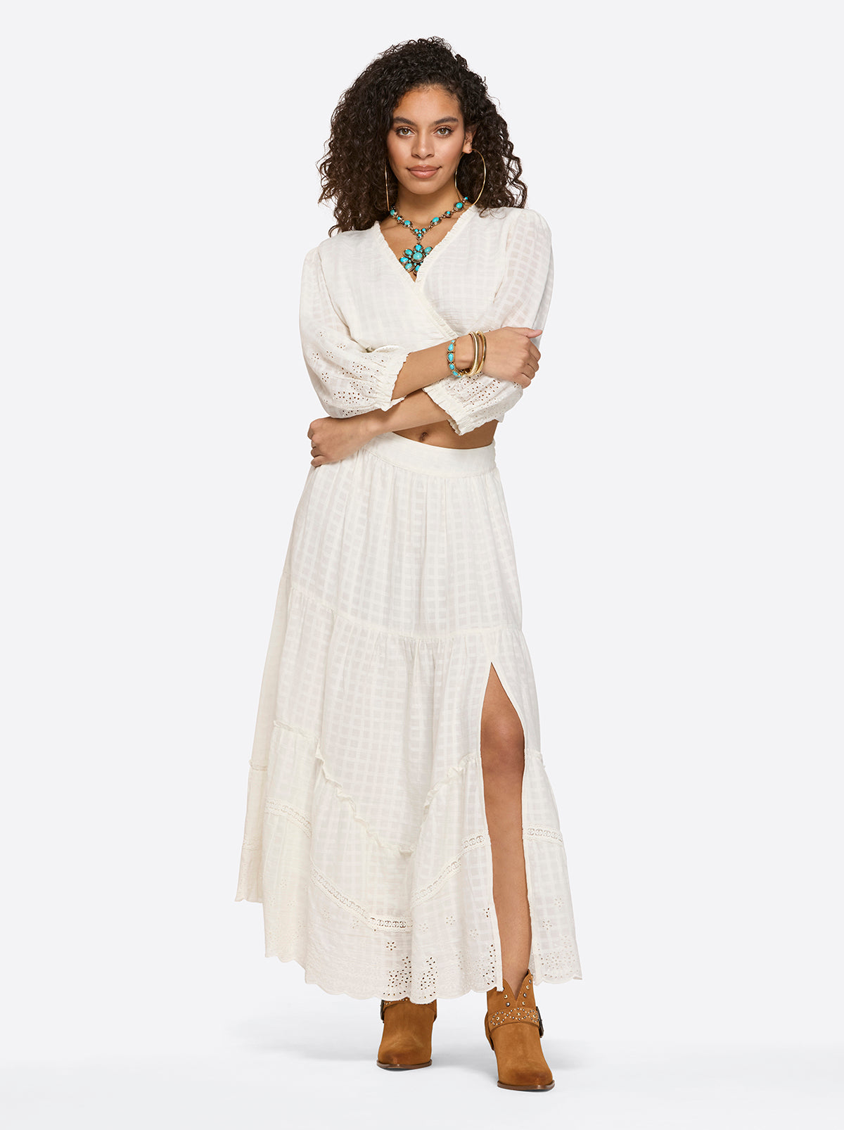 Paula Maxi Skirt in Gardenia - Jessica Simpson Women