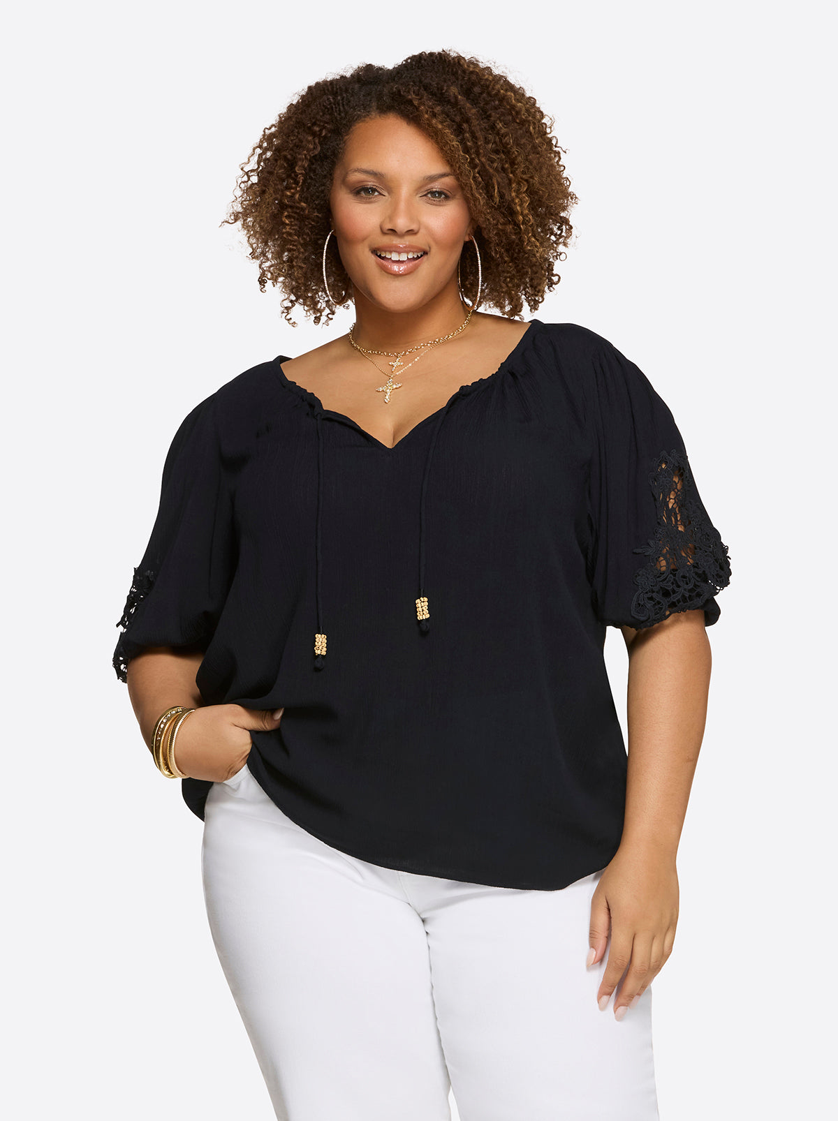 Eloise Blouse in Night Sky - Jessica Simpson Women