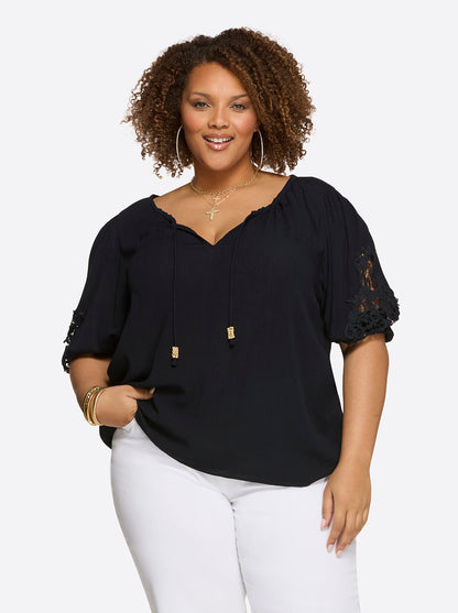 Eloise Blouse in Night Sky - Jessica Simpson Women