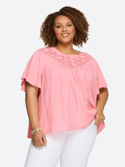 Eloise Blouse in Peony - Jessica Simpson Women