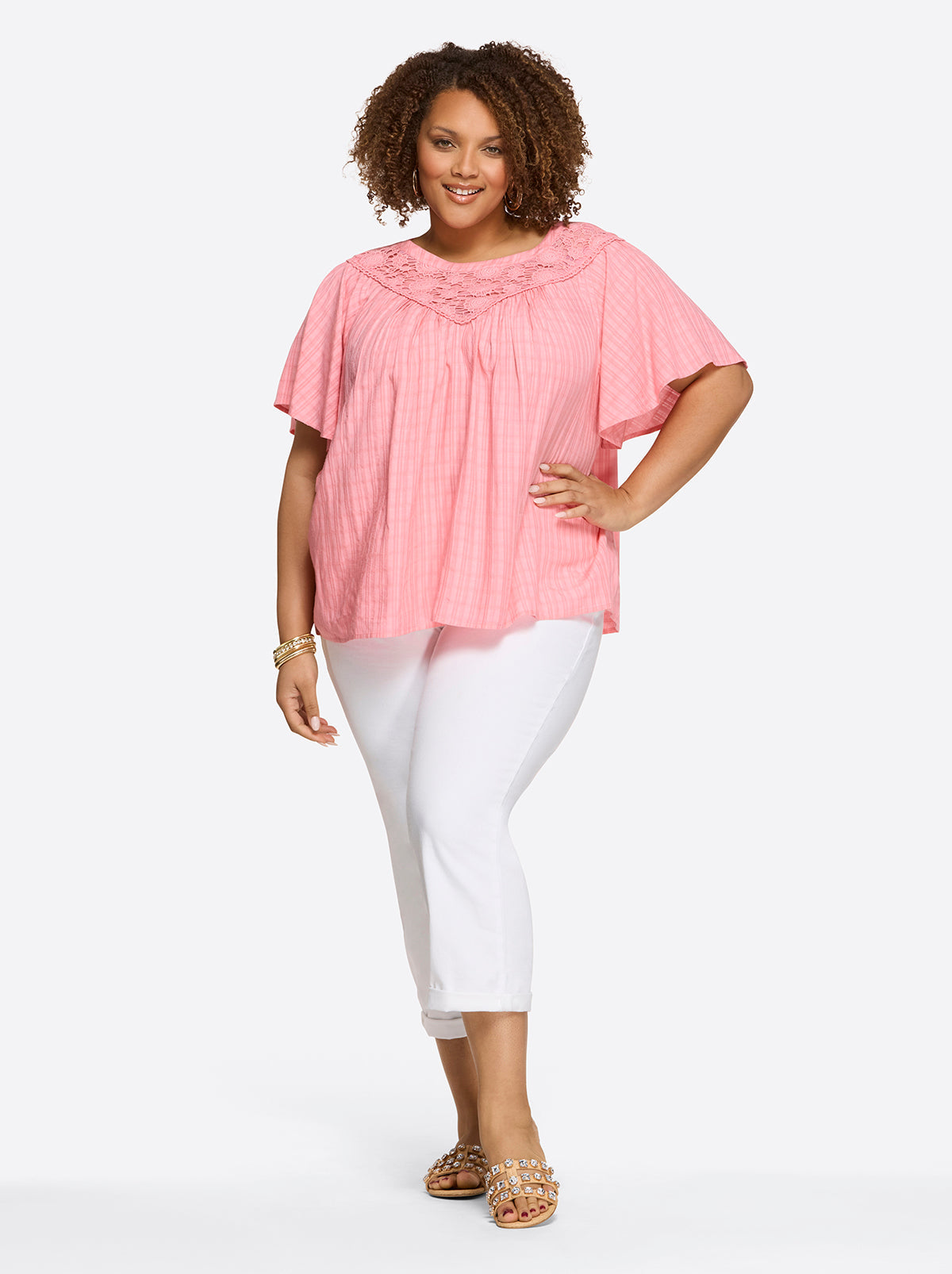 Eloise Blouse in Peony - Jessica Simpson Women