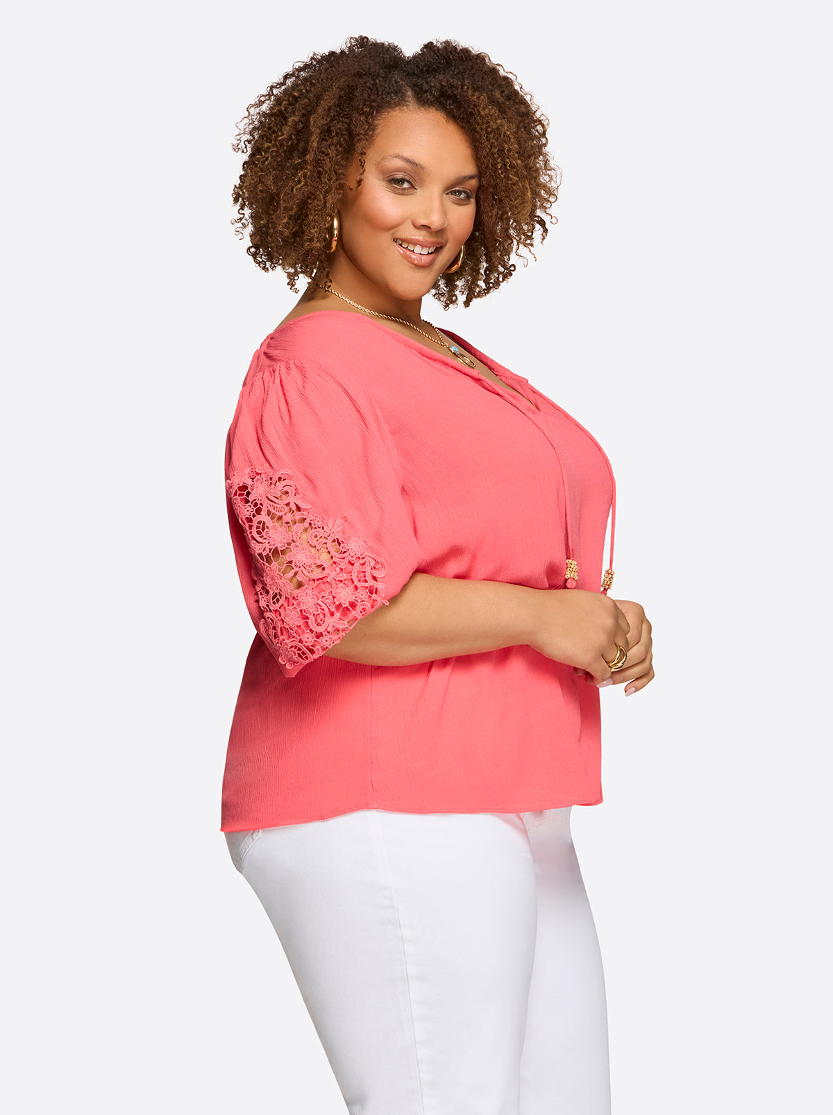 Sibyl Top in Rose Of Sharon - Jessica Simpson Women