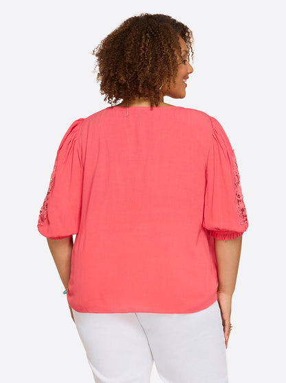 Sibyl Top in Rose Of Sharon - Jessica Simpson Women