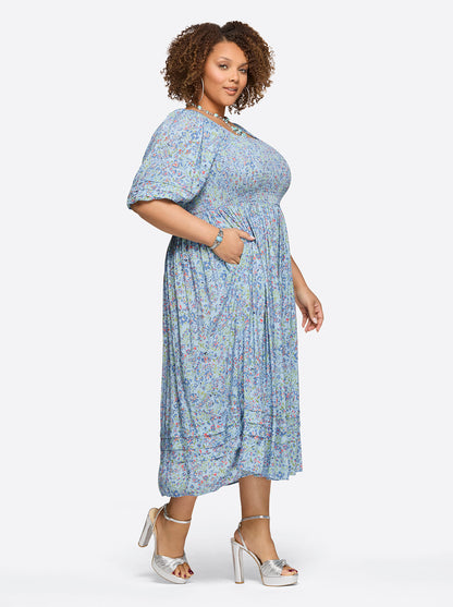 Simona Dress in Decorative Blossoms - Jessica Simpson Women