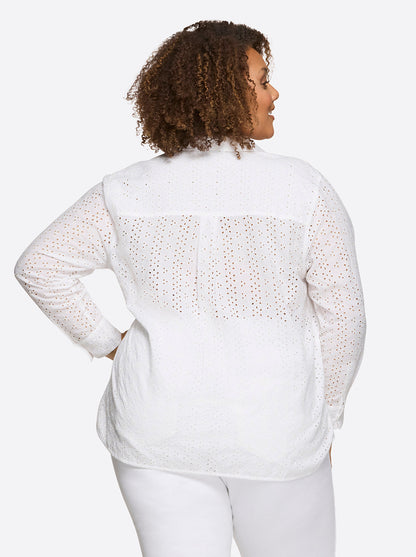 Beryl Button Up Shirt in Gardenia - Jessica Simpson Women