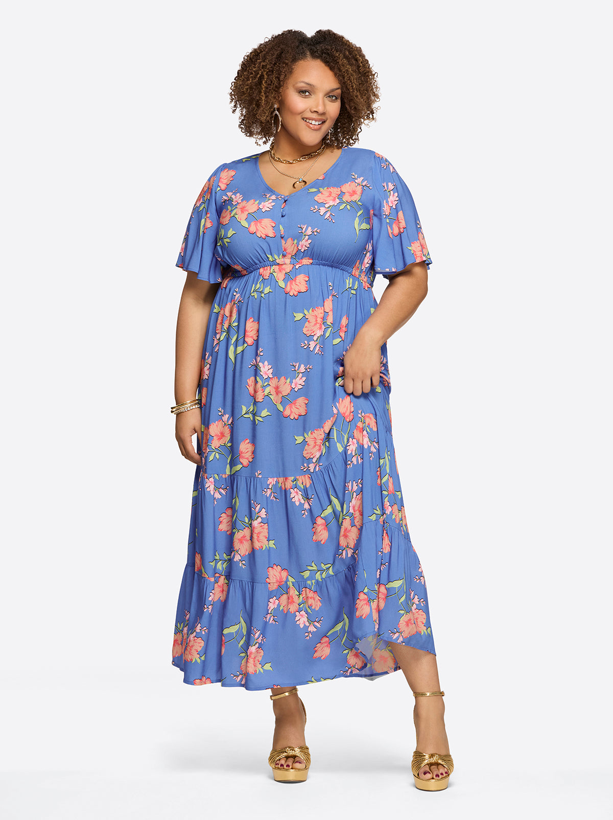 Naomi Dress in Happy Floret - Jessica Simpson Women