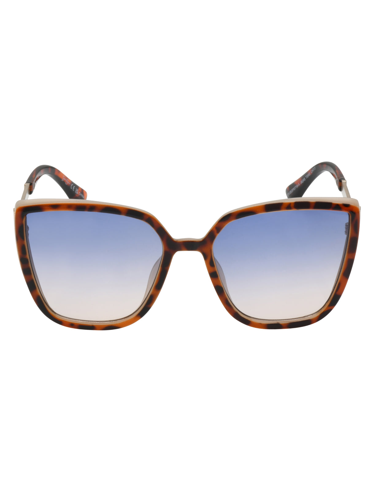 Cat Eye Sunglasses with Metal Temple in Tortoise - Jessica Simpson Accessories