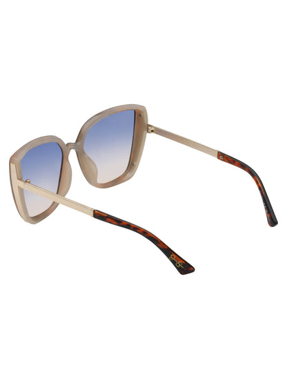 Cat Eye Sunglasses with Metal Temple in Tortoise - Jessica Simpson Accessories