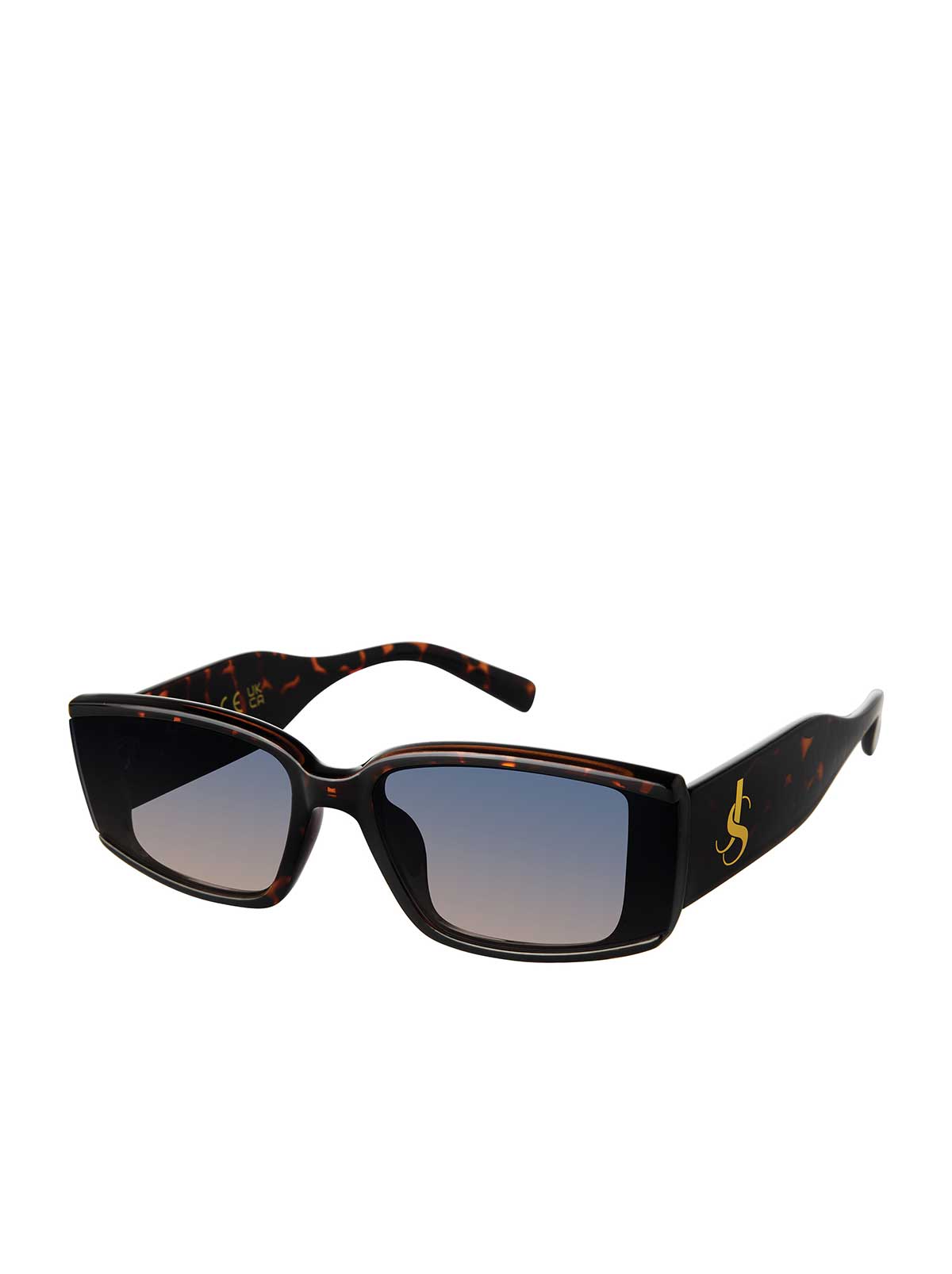 Modern Rectangular Sunglasses in Tortoise - Jessica Simpson Accessories