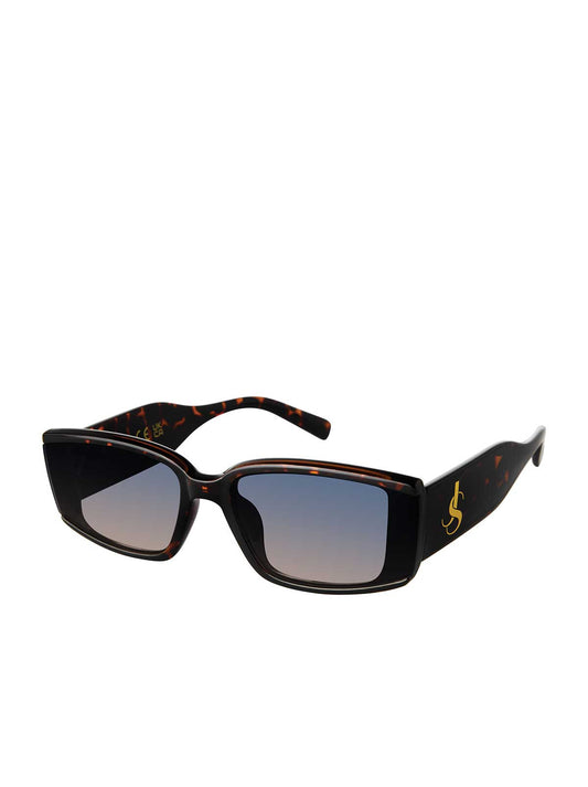 Modern Rectangular Sunglasses in Tortoise - Jessica Simpson Accessories