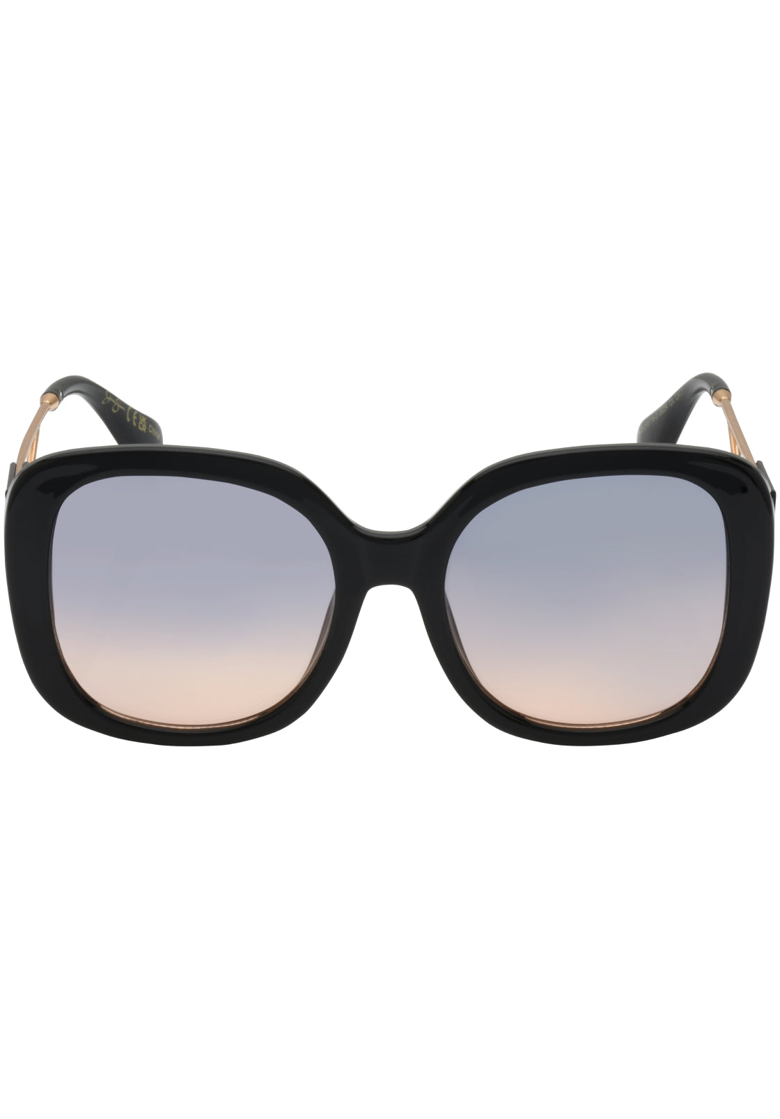 Oversized Oval Sunglasses in Black - Jessica Simpson Accessories