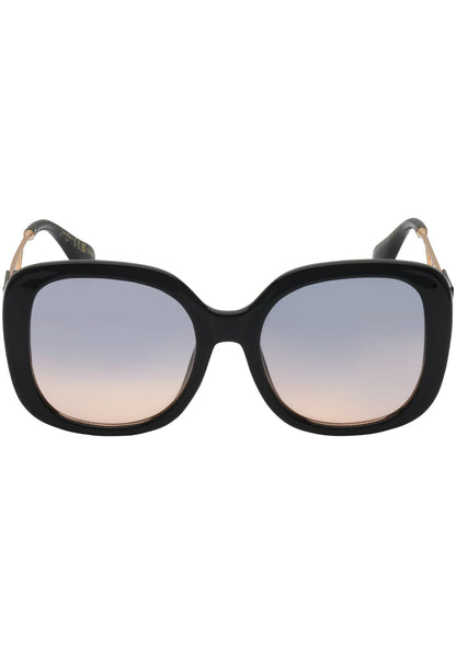 Oversized Oval Sunglasses in Black - Jessica Simpson Accessories