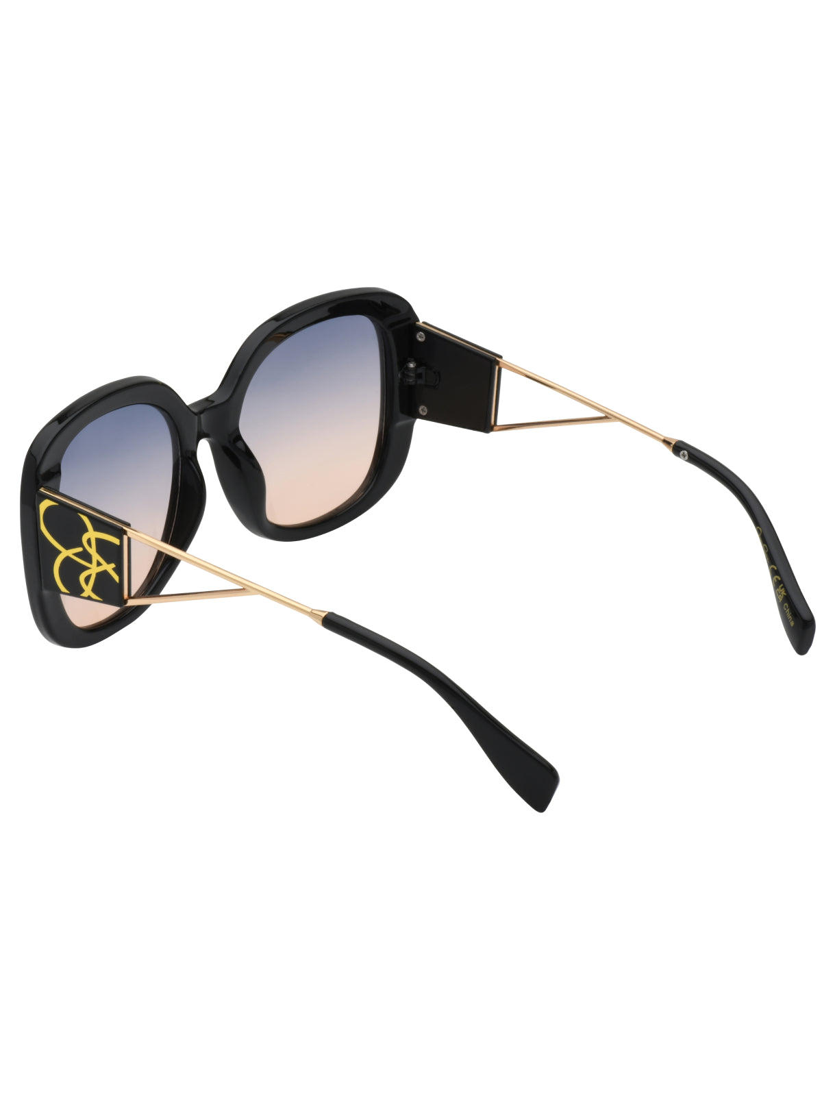 Oversized Oval Sunglasses in Black - Jessica Simpson Accessories