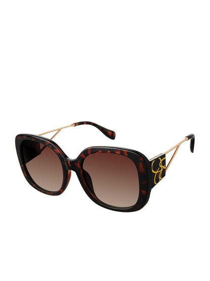 Oversized Oval Sunglasses in Tortoise - Jessica Simpson Accessories