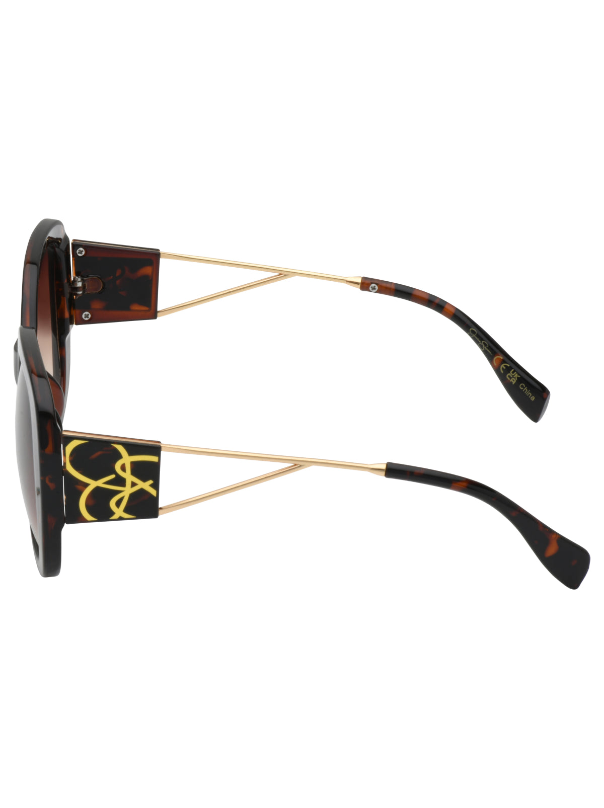 Oversized Oval Sunglasses in Tortoise - Jessica Simpson Accessories