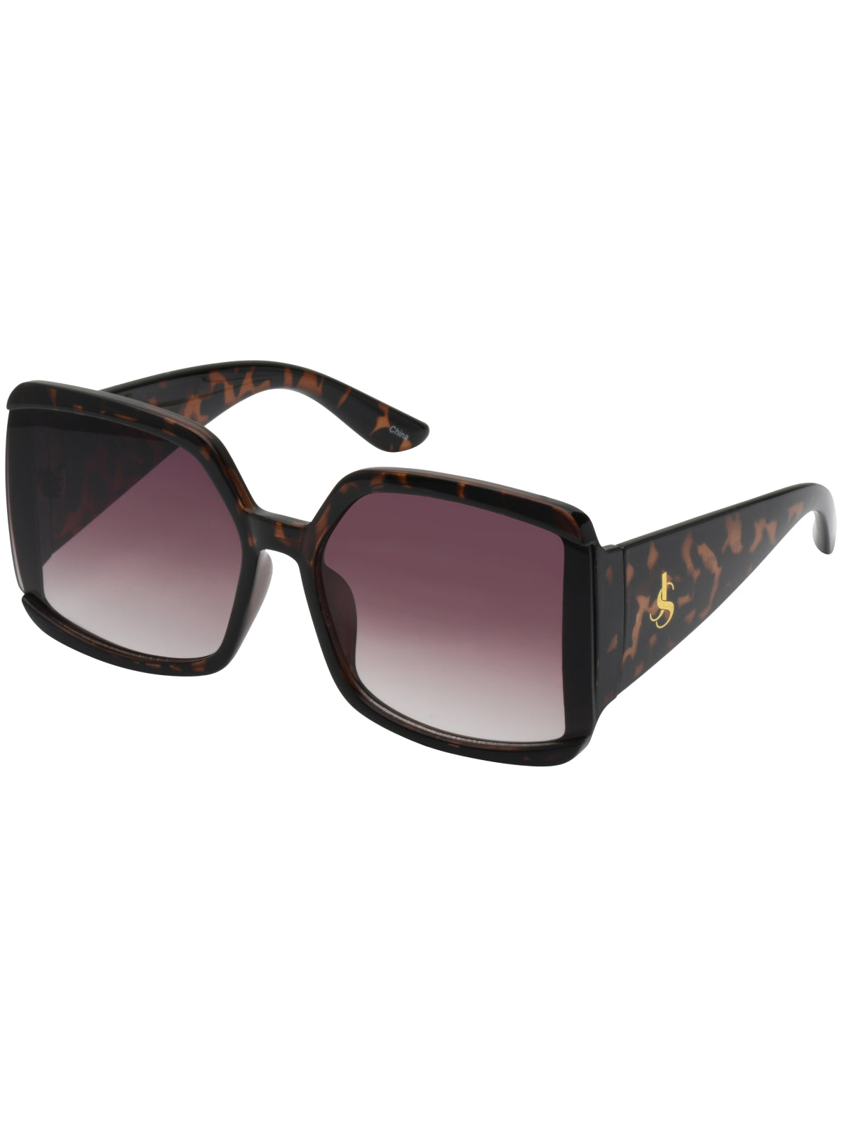 Stylish Square Sunglasses in Tortoise - Jessica Simpson Accessories