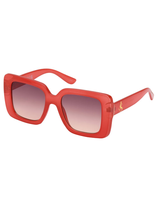 Fashionable Square Sunglasses in Milky Coral - Jessica Simpson Accessories