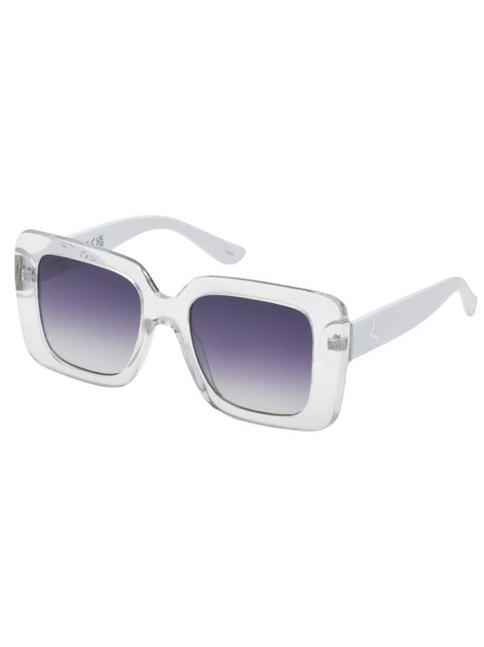 Fashionable Square Sunglasses in Crystal Clear - Jessica Simpson Accessories