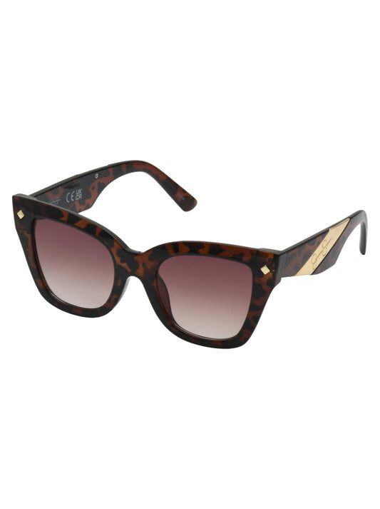 Bold Cat Eye Sunglasses in Tortoise - Jessica Simpson Accessories