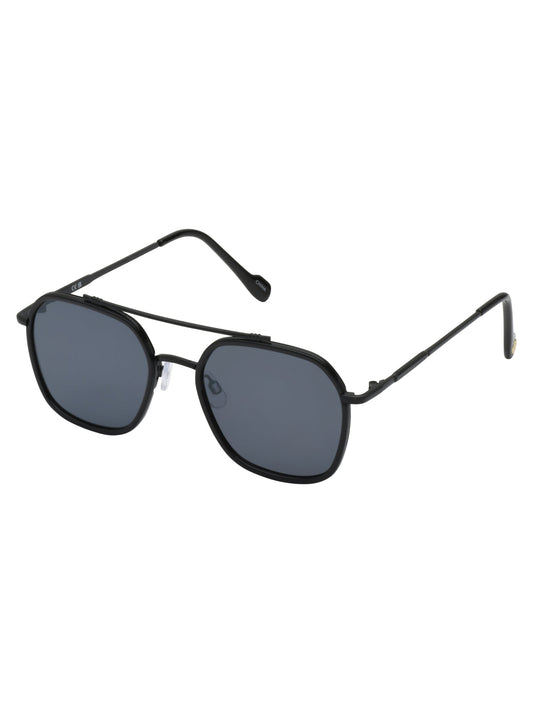 Square Metal Aviator Pilot Sunglasses in Black - Jessica Simpson Accessories