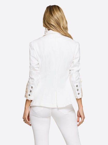 Fitted Blazer in White - Jessica Simpson Women