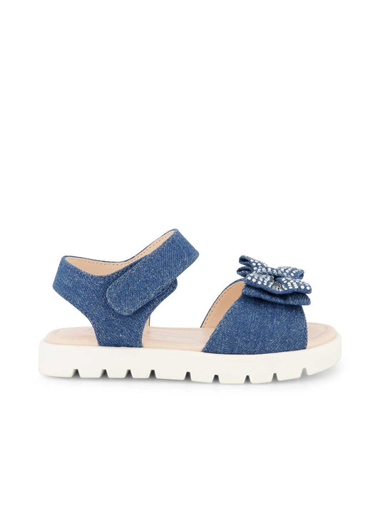 Toddler Tia Shine Sandals in Blue Denim - Jessica Simpson Women