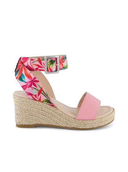 Girls' Asha Cuff Wedge Sandals in Pink - Jessica Simpson Women