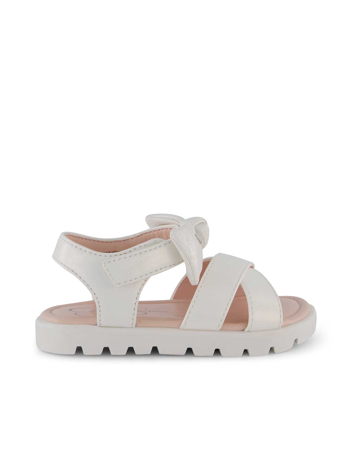 Toddler Tia Cross Sandals in White - Jessica Simpson Women