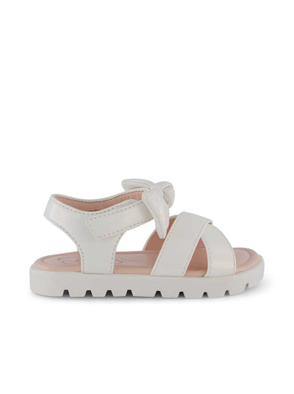 Toddler Tia Cross Sandals in White - Jessica Simpson Women
