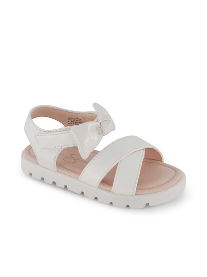 Toddler Tia Cross Sandals in White - Jessica Simpson Women