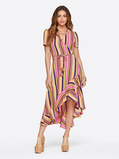 Varsha Wrap Dress in Rose Violet - Jessica Simpson Women
