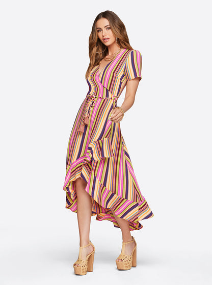 Varsha Wrap Dress in Rose Violet - Jessica Simpson Women