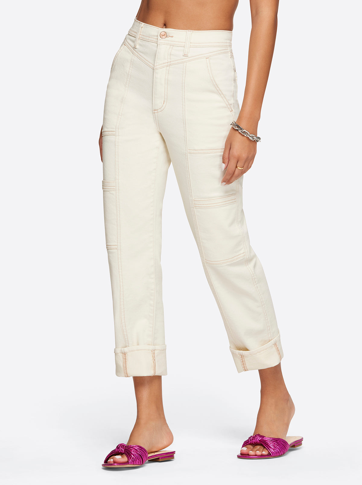 Straight Cargo Ankle in Ecru - Jessica Simpson Women