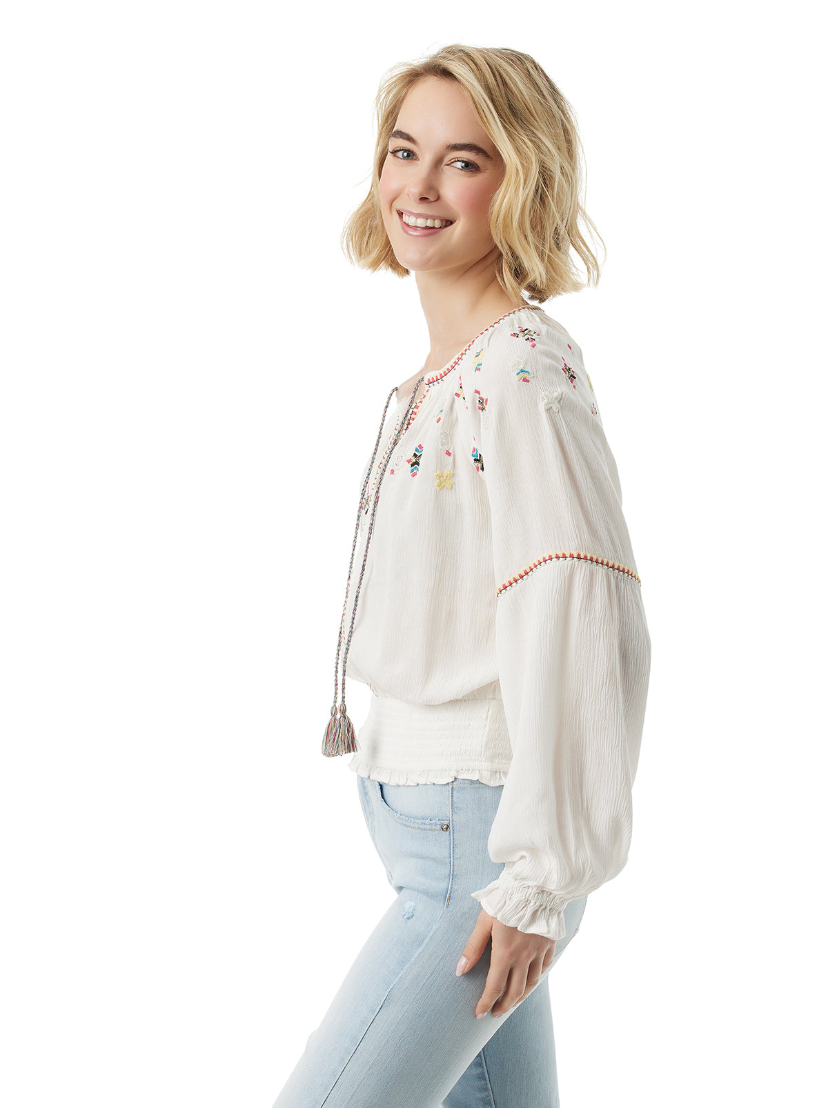 Tanuka Embellished Top in Gardenia - Jessica Simpson Women
