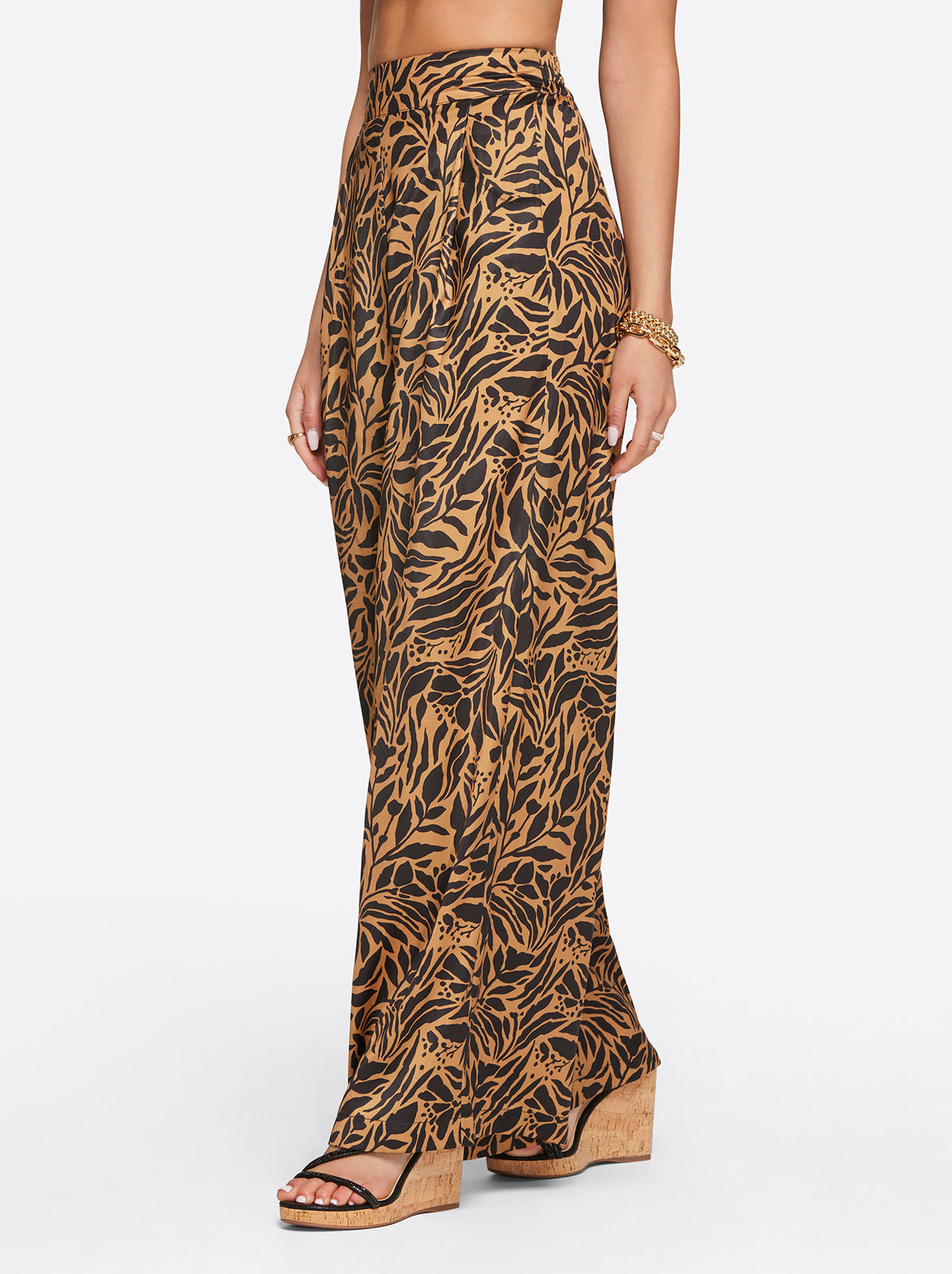 Winnie Wide Leg Pants in Zebra Floral - Jessica Simpson Women