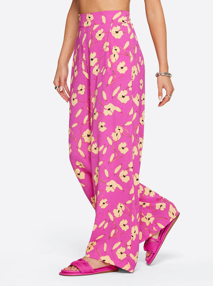 Winnie Wide Leg Pants in Withering Petals - Jessica Simpson Women